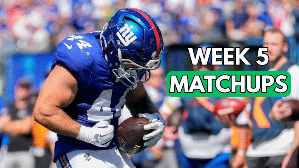 Week 5 Fantasy Football Matchups