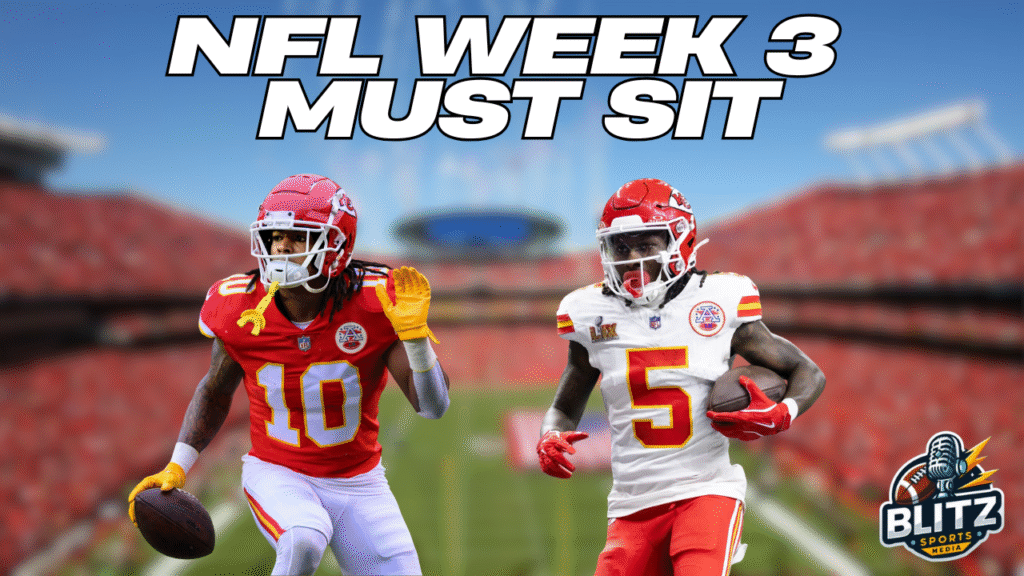 NFL WEEK 3 MUST SIT PLAYERS