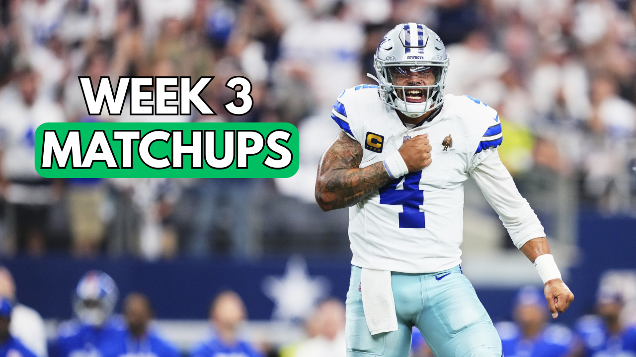 Week 3 Best and Worst Matchups