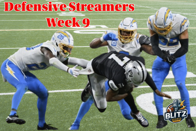 Defensive Streamers Week 9