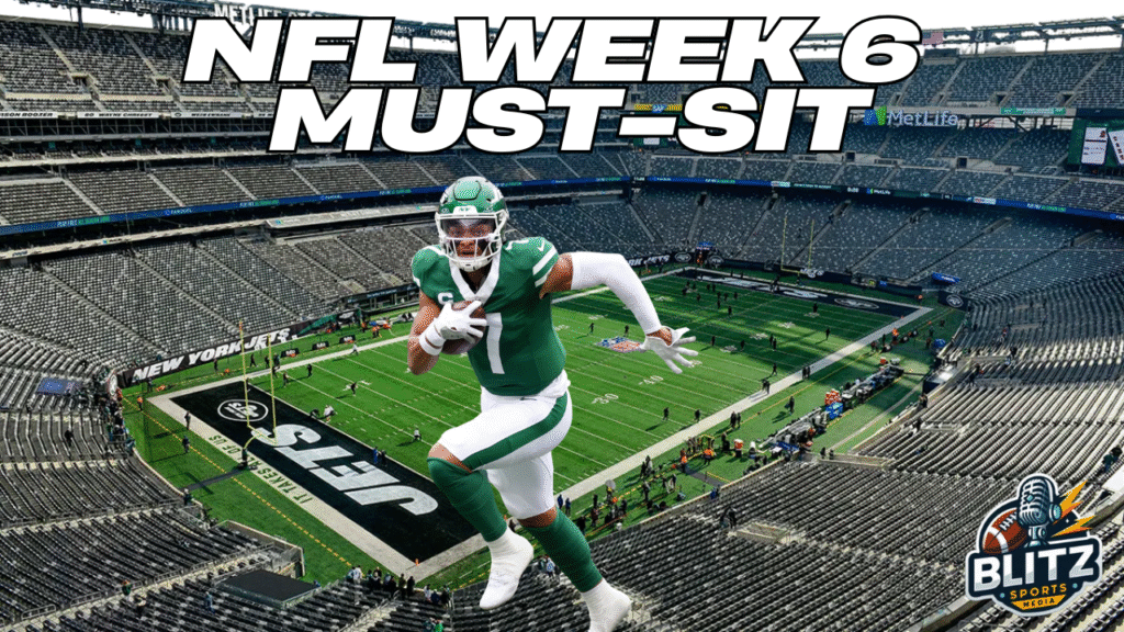 NFL Week 6 Must Sit