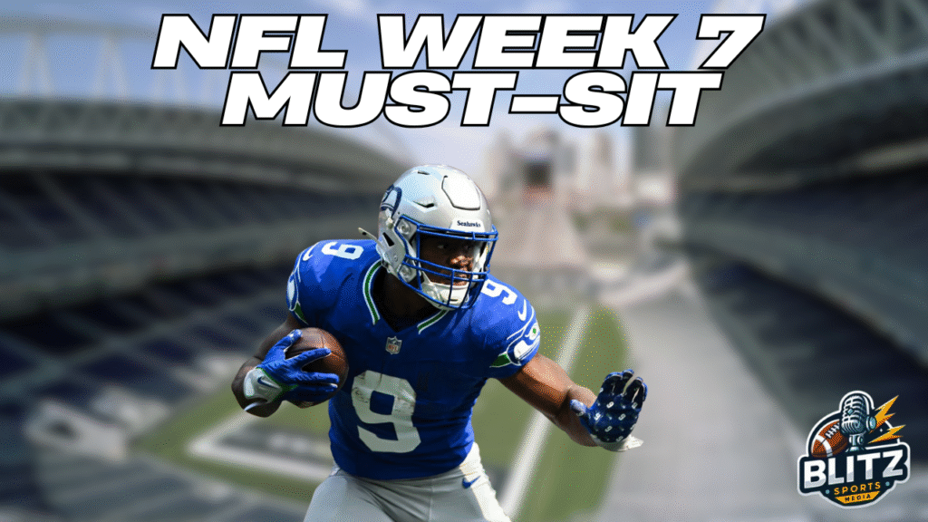NFL Week 7 Must Sit