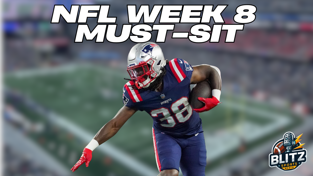 NFL Week 8 Must Sit