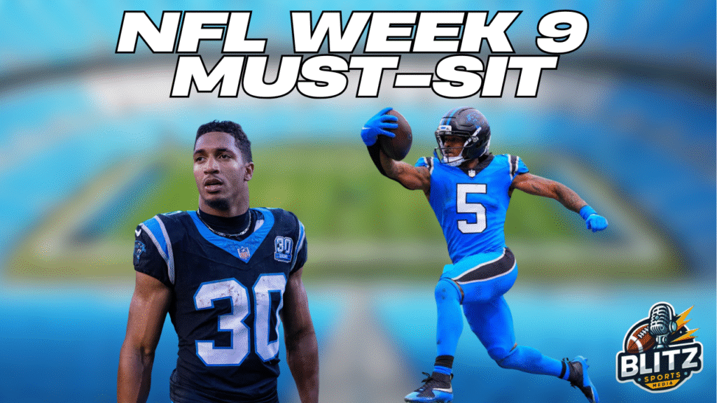 NFL Week 9 Must Sit