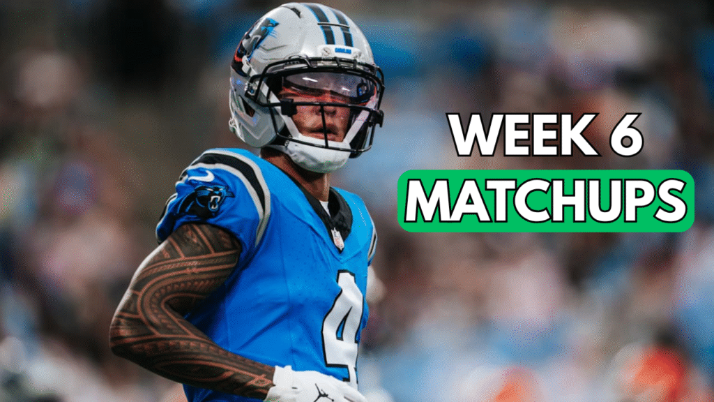 Week 6 Best and Worst Matchups