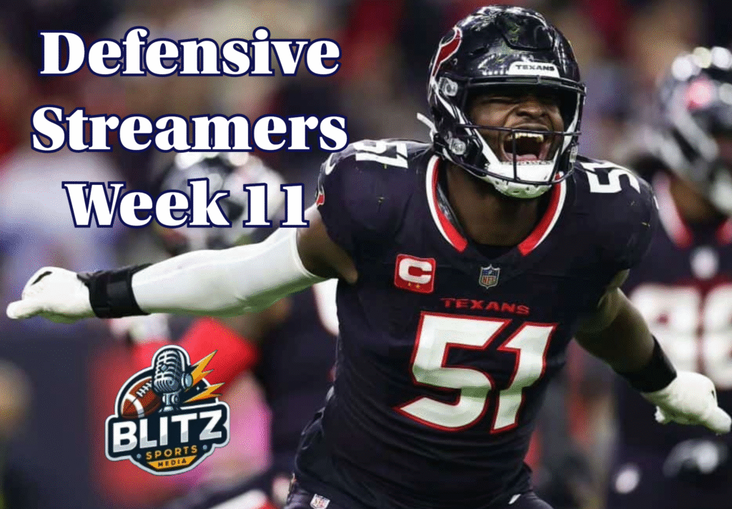 Defensive Streamers Week 11