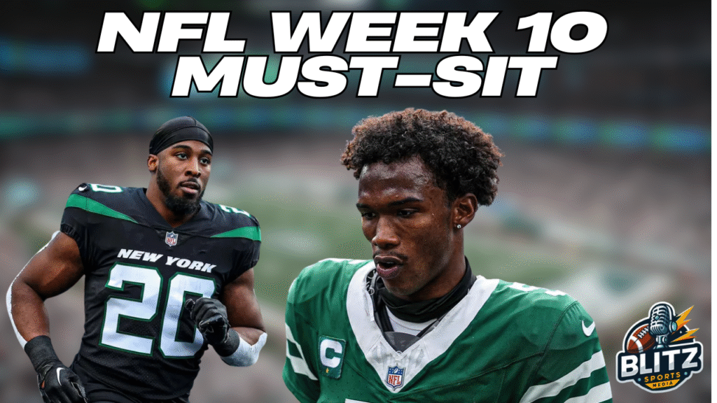 NFL Week 10 Must Sit