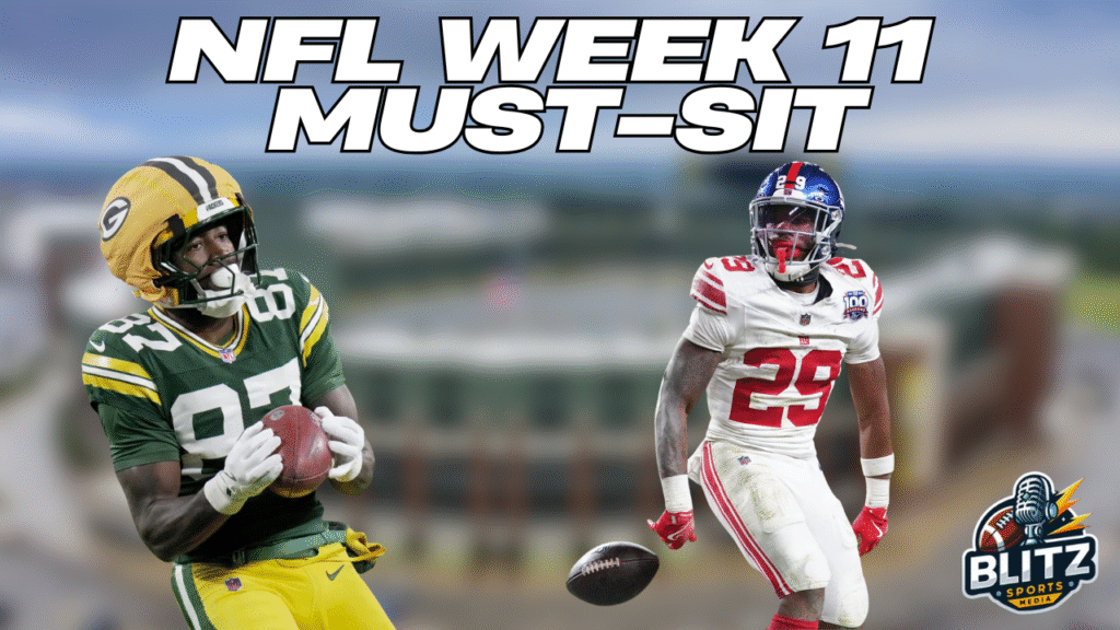 NFL Week 11 Must Sit