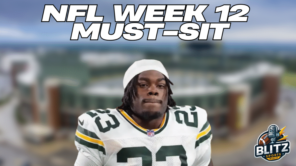 NFL Week 12 Must Sit