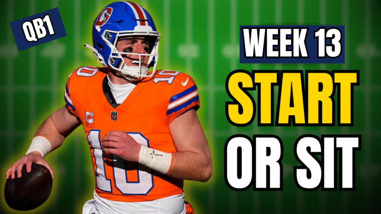 fantasy football start and sit