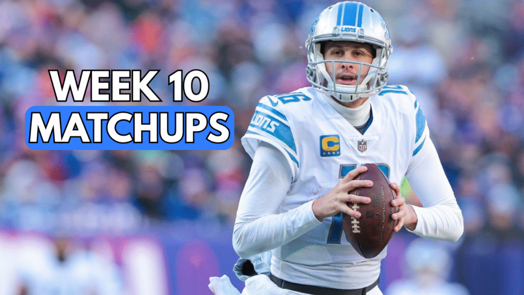 Week 10 Matchups Fantasy