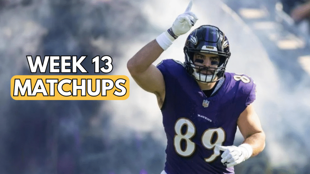 Week 13 Fantasy Matchups