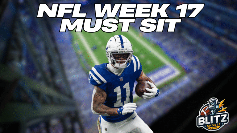 NFL Week 17 Must Sit