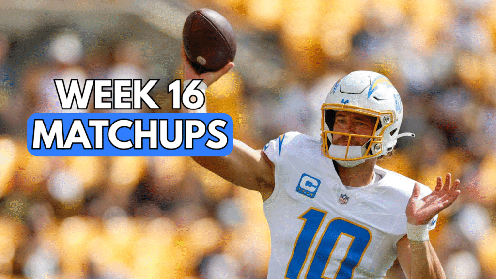 Week 16 Fantasy Matchups