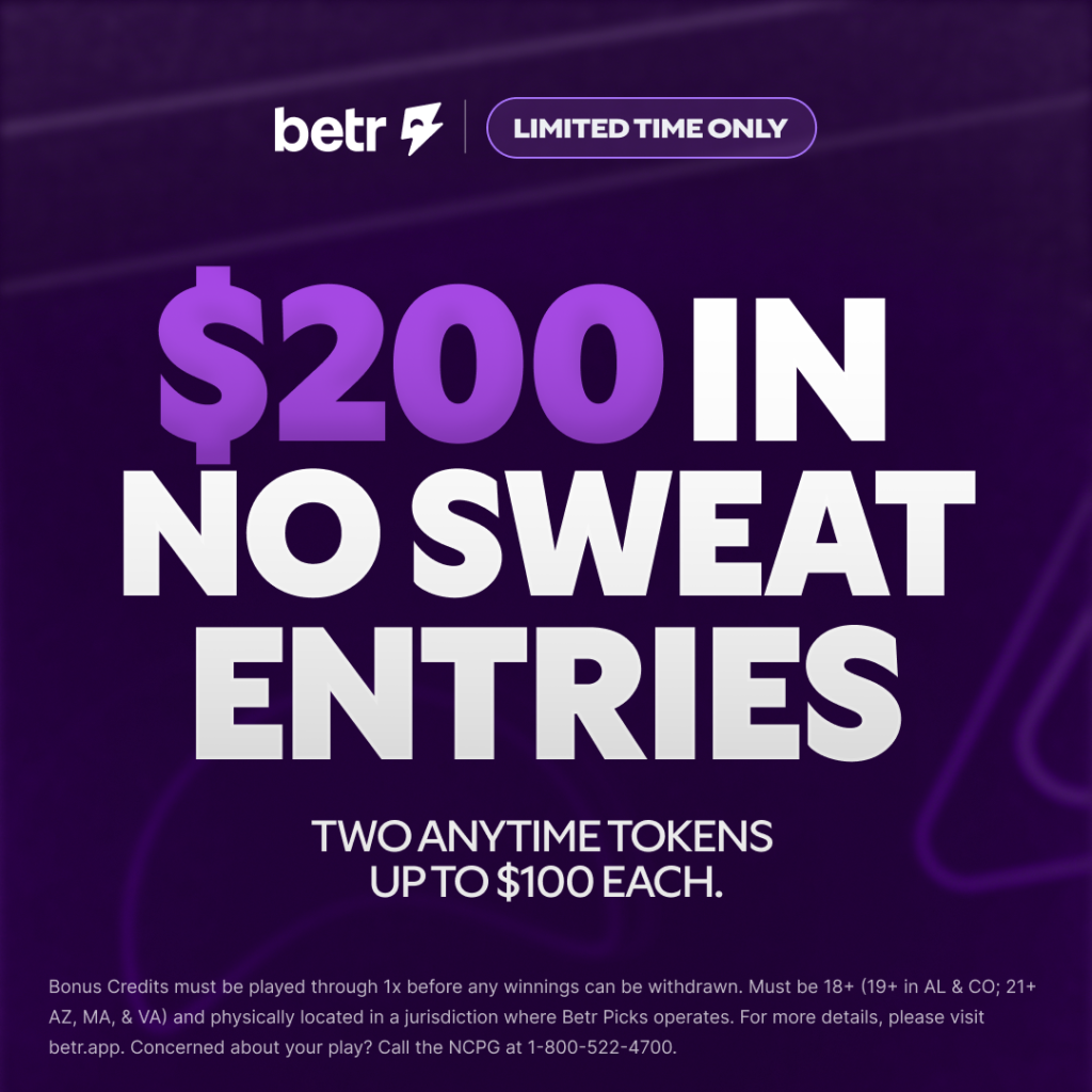 200 in No Sweat Entries 1x1 1