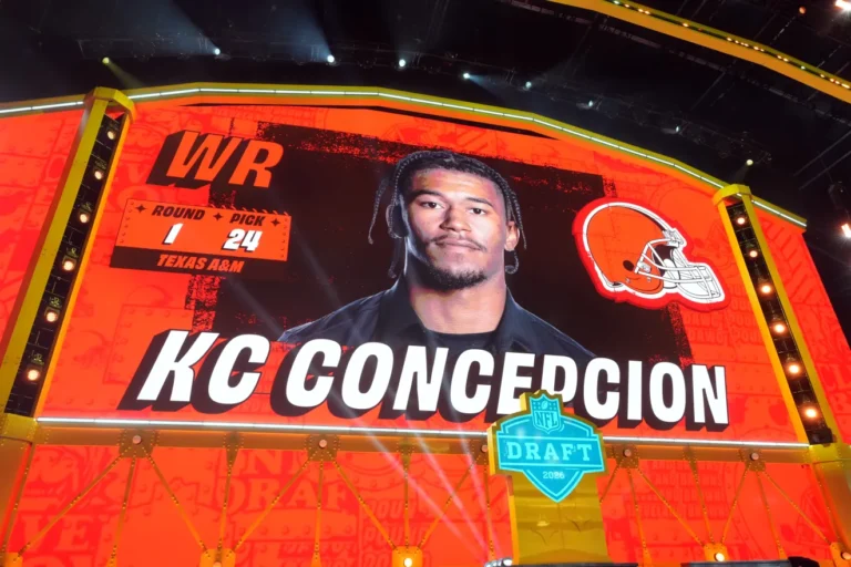 KC Concepcion selected by Cleveland Browns in first round of 2026 NFL Draft from Texas A&M