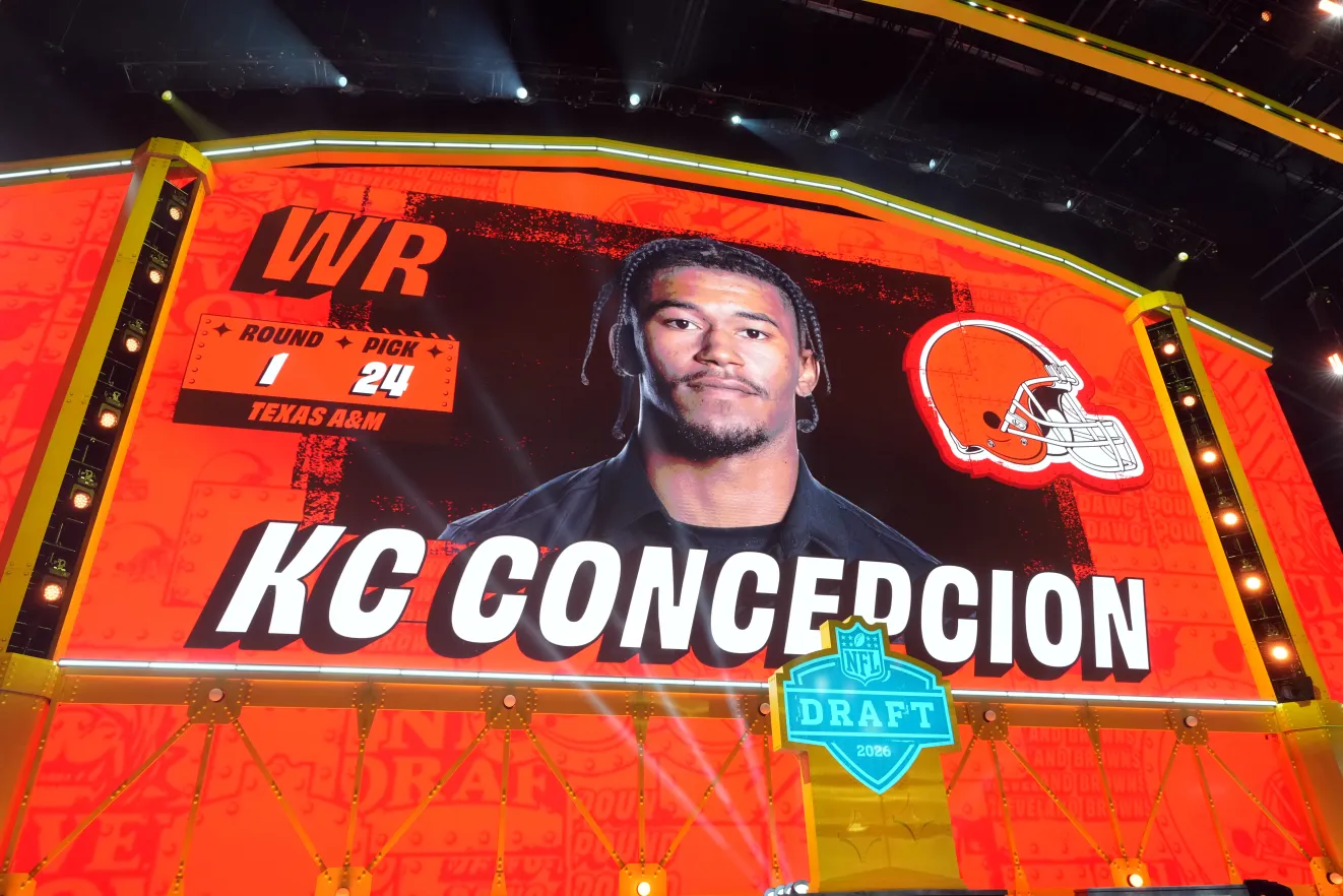 KC Concepcion selected by Cleveland Browns in first round of 2026 NFL Draft from Texas A&M