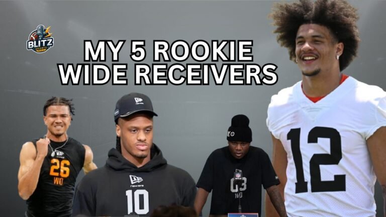 5 Rookie WRs 2026 Redraft fantasy picks
