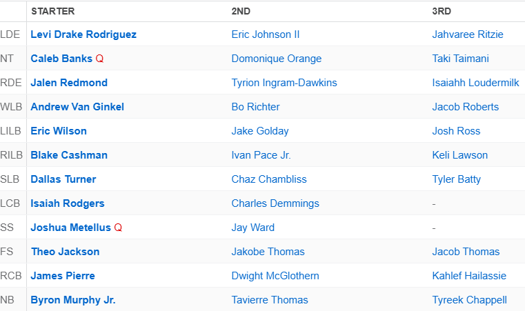 Vikings depth chart 7.2