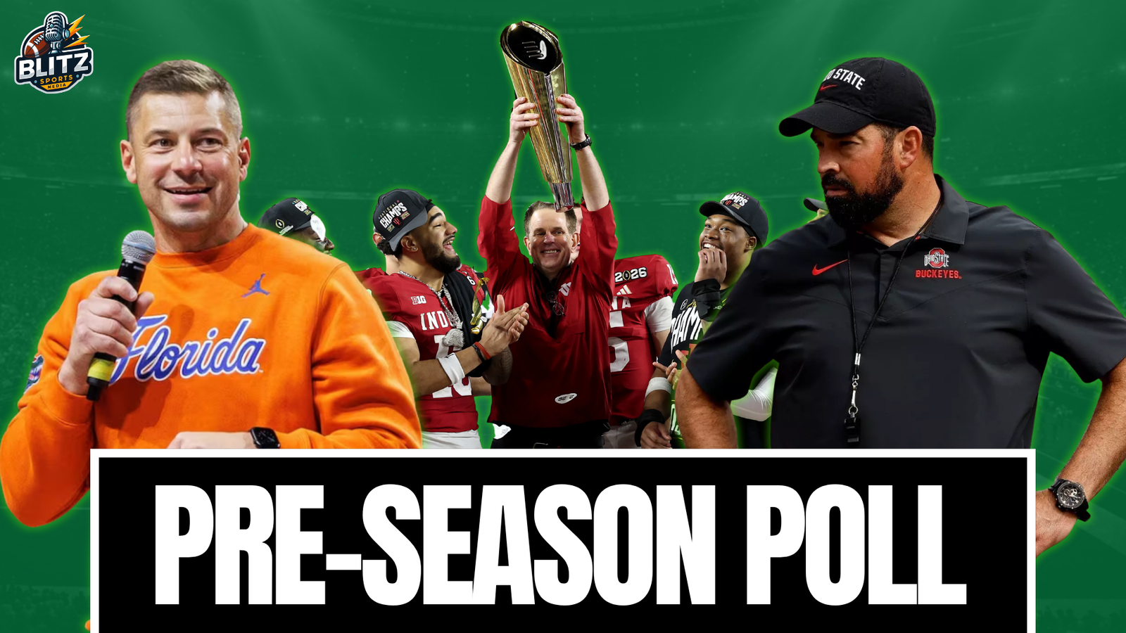 BLITZ Sports Media Preseason Top 25: Ohio State Leads the Way as College Football Returns