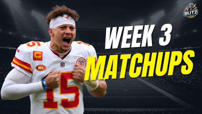 Week 3 Matchups Fantasy
