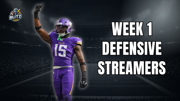 Week 1 Defensive Streamers