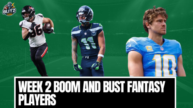 Week 2 Boom and Bust Players