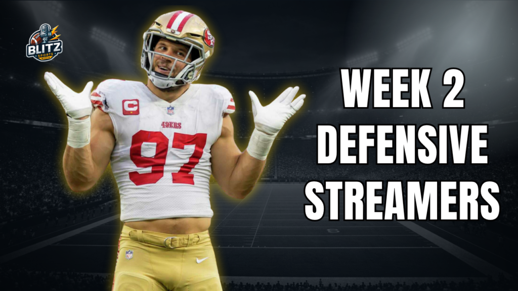 Week 2 Defensive Streamers