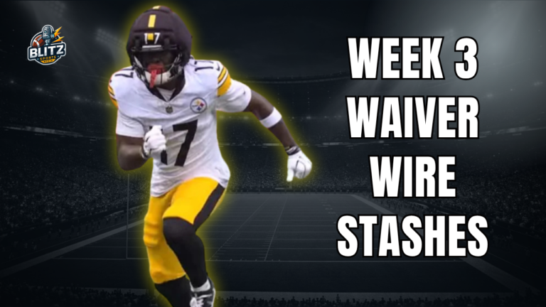 Week 3 Waiver Wire Stashes