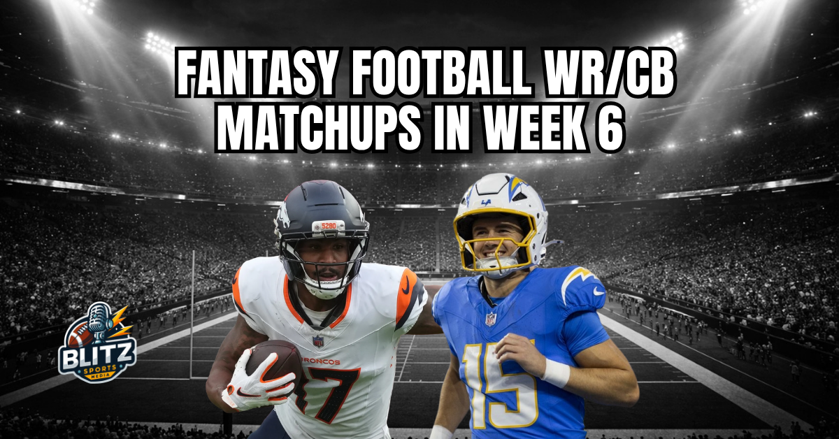 Fantasy Football WR/CB Matchups in Week 6