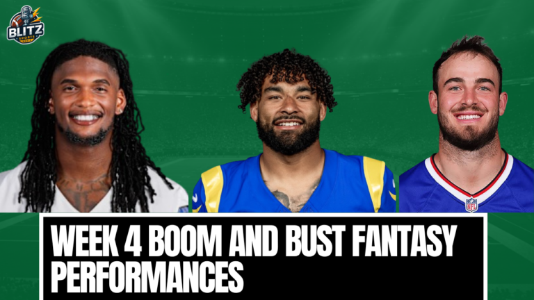 Week 4 Boom and Bust Players 3
