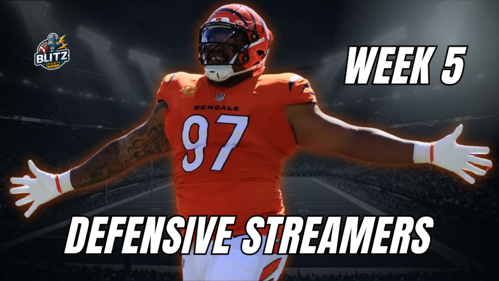 Week 5 Defensive Streamers
