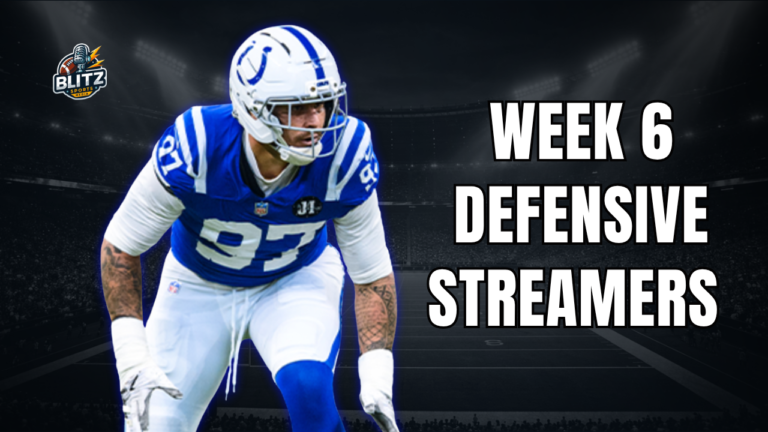 Week 6 Defensive Streamers