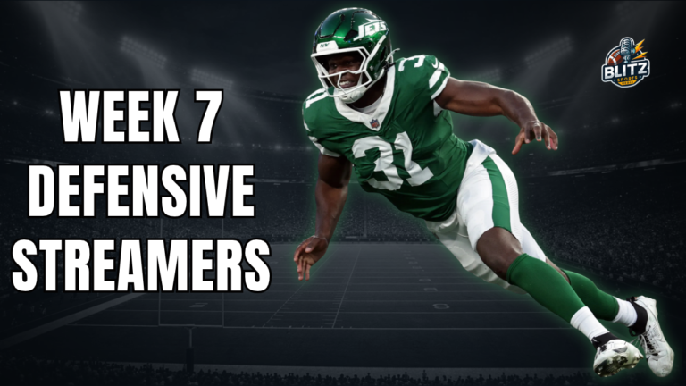 Week 7 Defensive Streamers