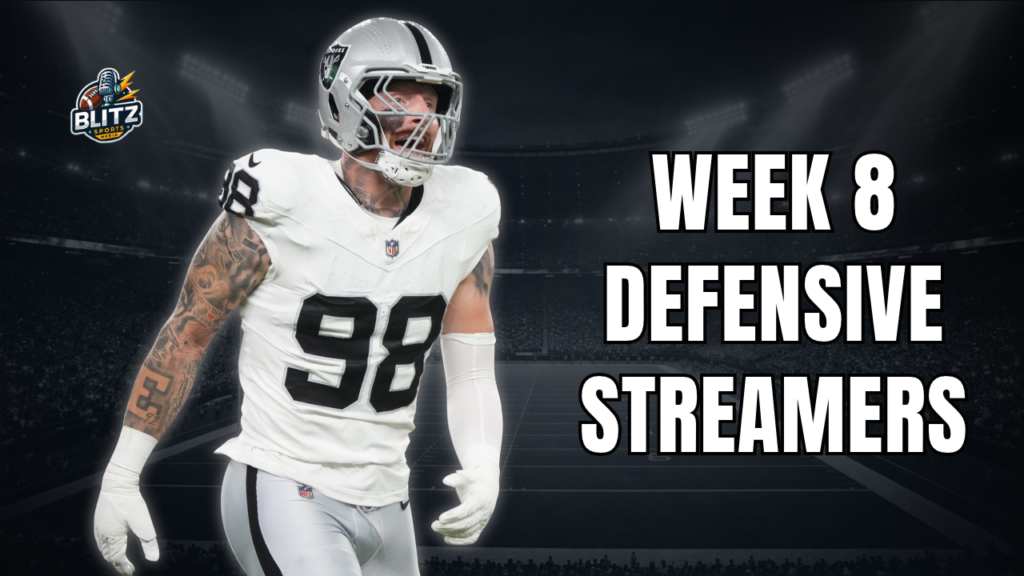 Week 8 Defensive Stramers